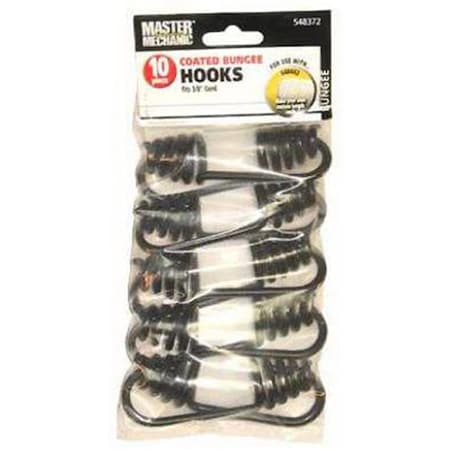 Trade Of Amta 9 mm Coated Bungee Steel Hooks 0.37 in., 10PK 548372